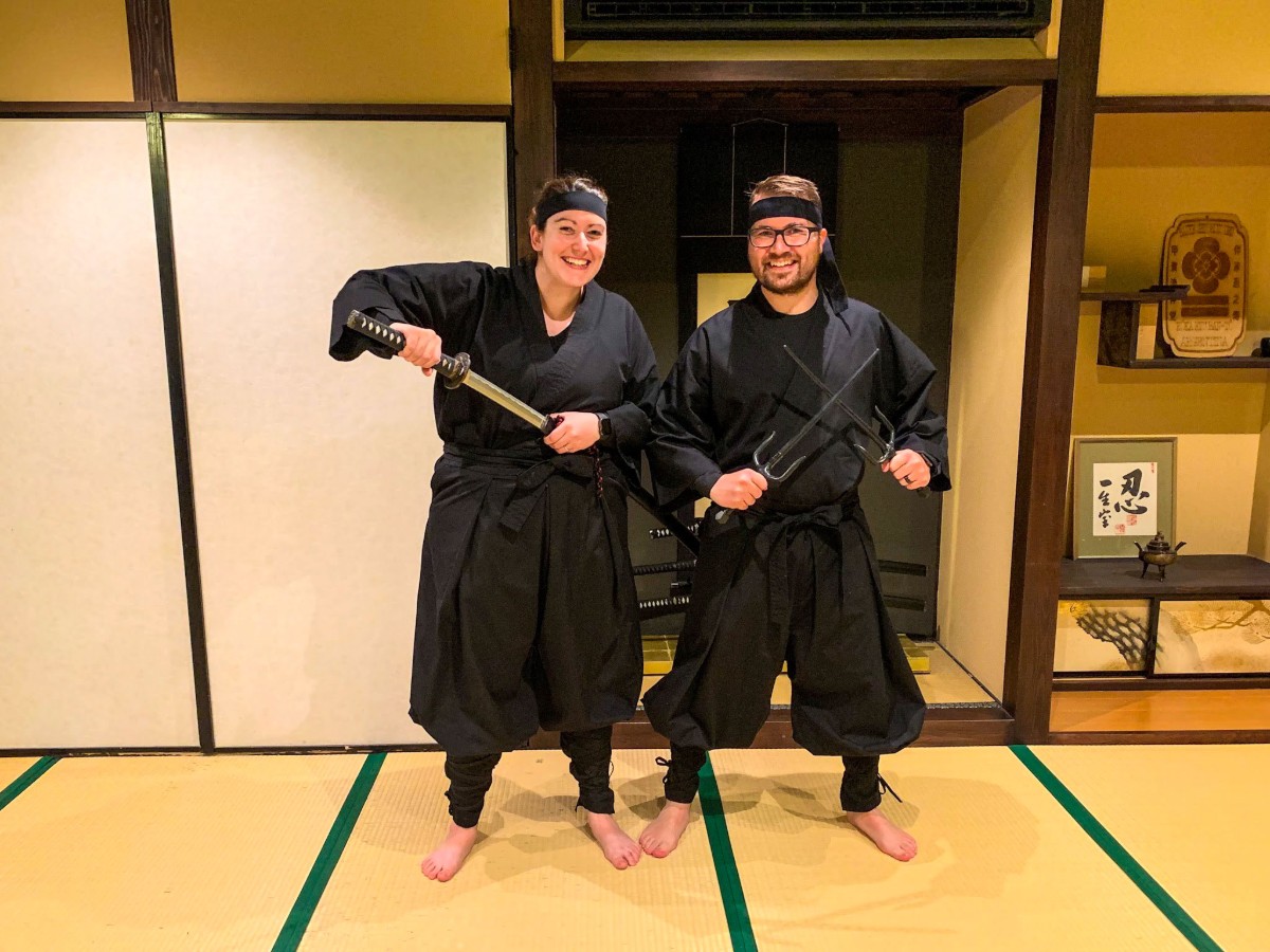 Ninja training Kyoto Japan