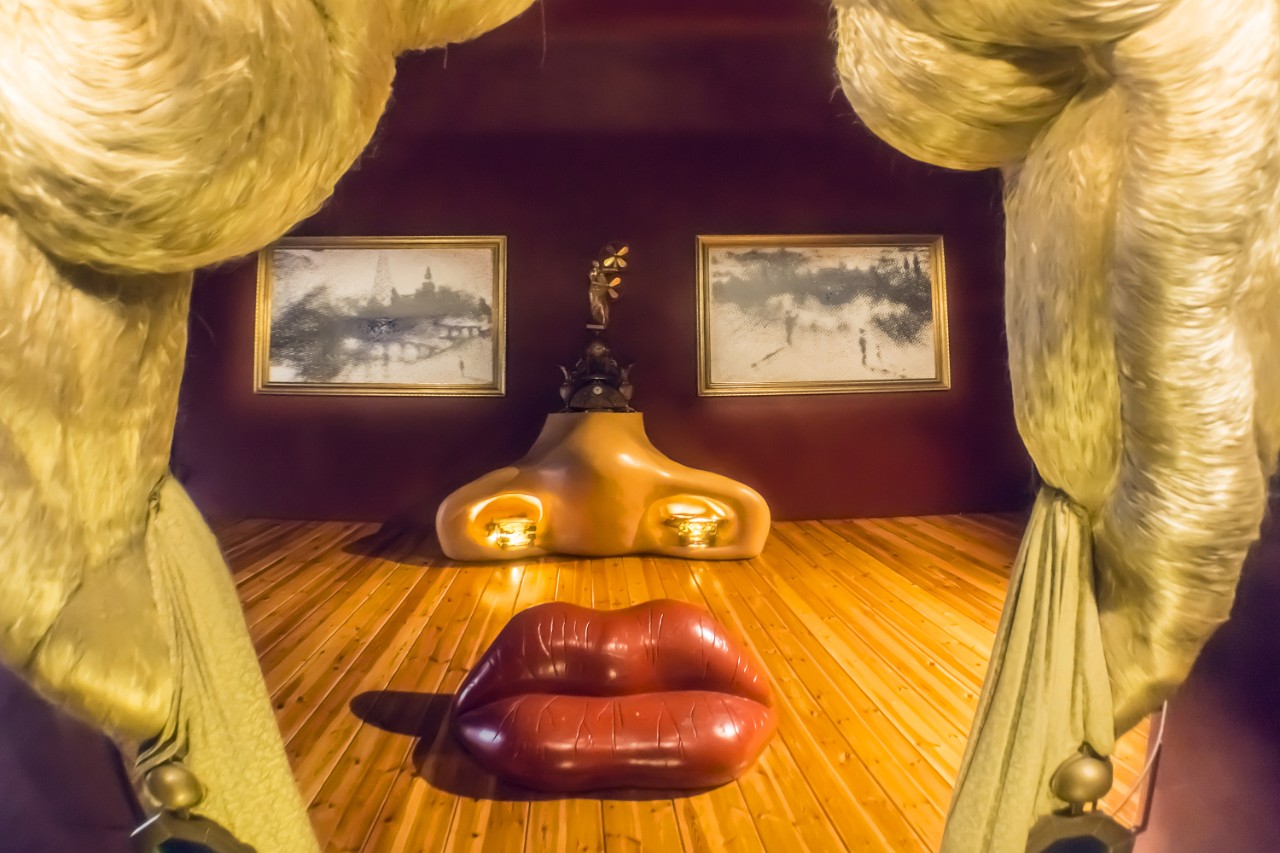 Mae West Room at the Dalí Theatre Museum in Figueres Catalonia