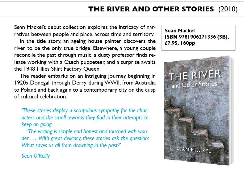 Guildhall Press - The River Book Cover - Seán Mackel